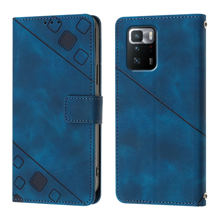 For Xiaomi Poco X3 GT Skin Feel Embossed Leather Phone Case