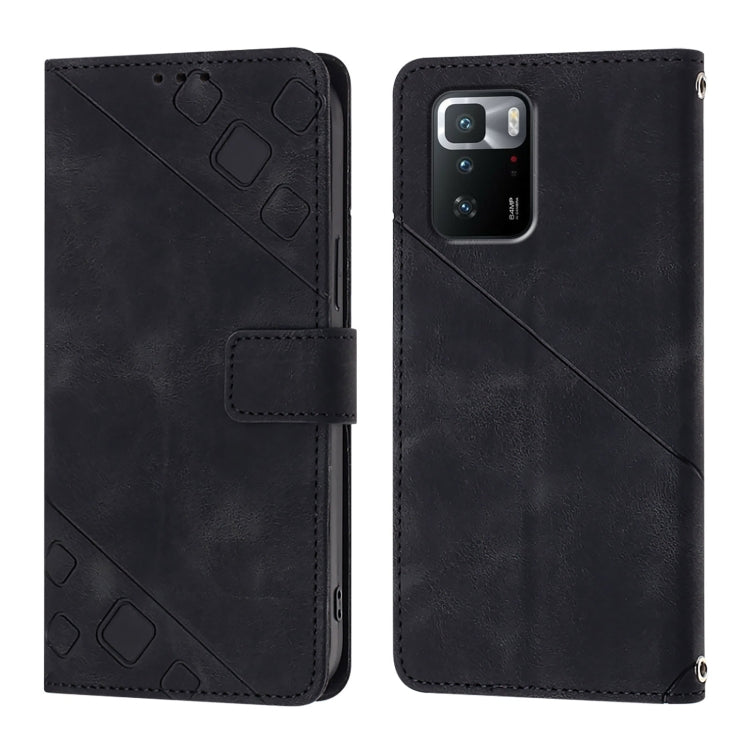 For Xiaomi Poco X3 GT Skin Feel Embossed Leather Phone Case