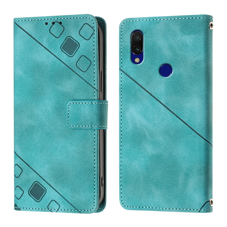 For Xiaomi Redmi 7 Skin Feel Embossed Leather Phone Case