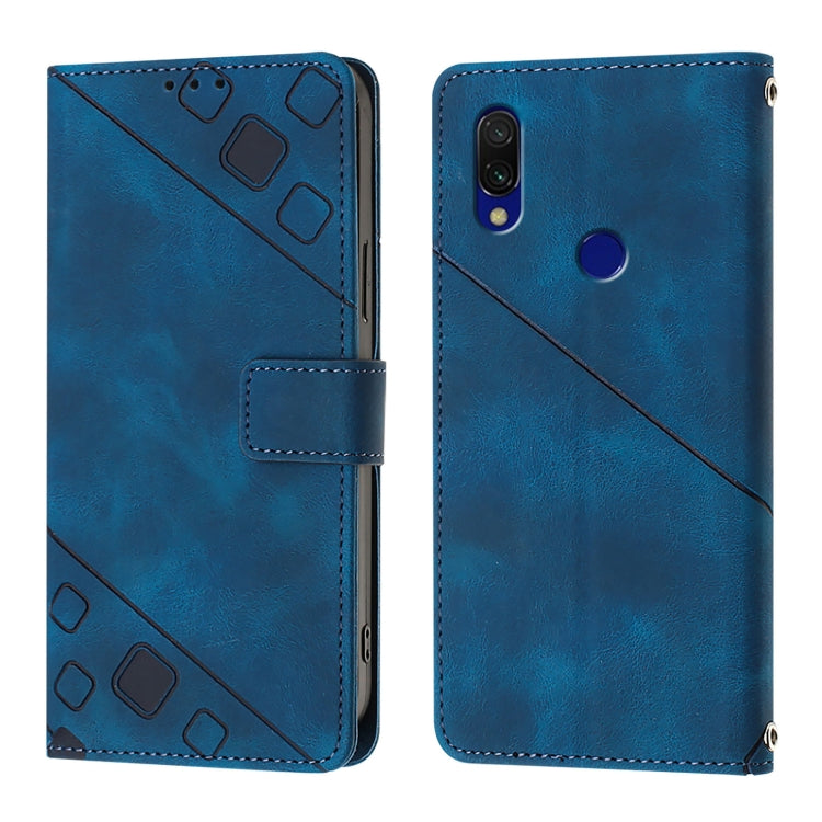 For Xiaomi Redmi 7 Skin Feel Embossed Leather Phone Case