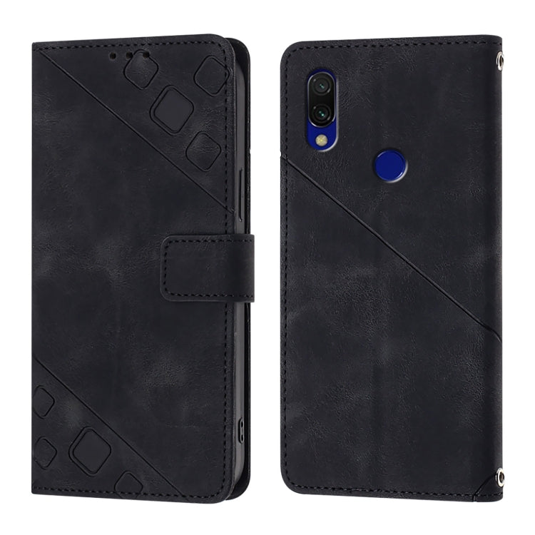 For Xiaomi Redmi 7 Skin Feel Embossed Leather Phone Case