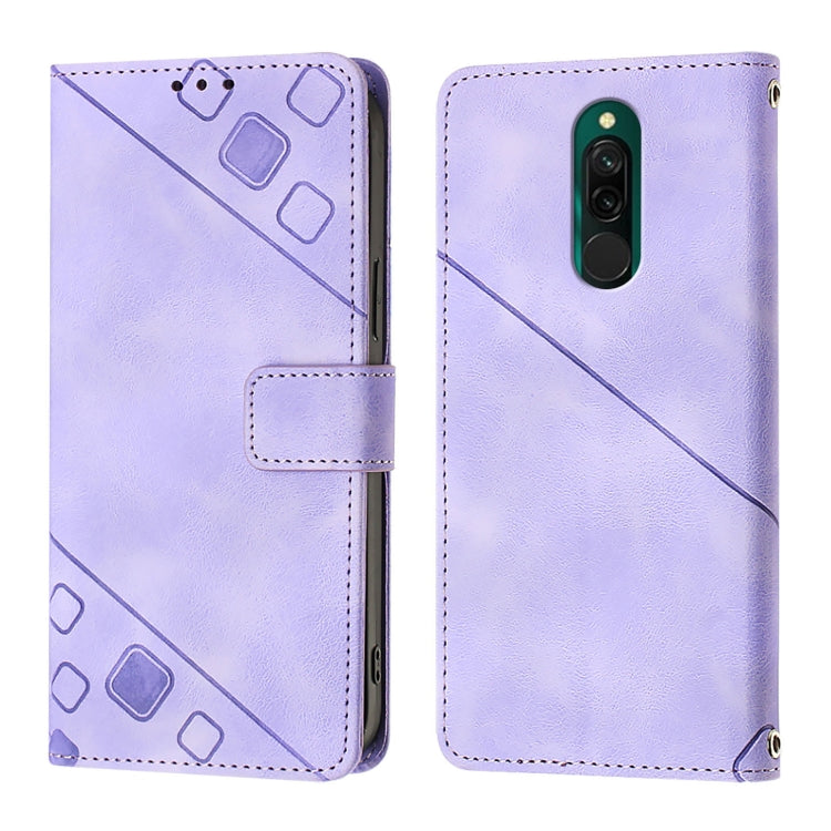 For Xiaomi Redmi 8 / Redmi 8A Skin Feel Embossed Leather Phone Case