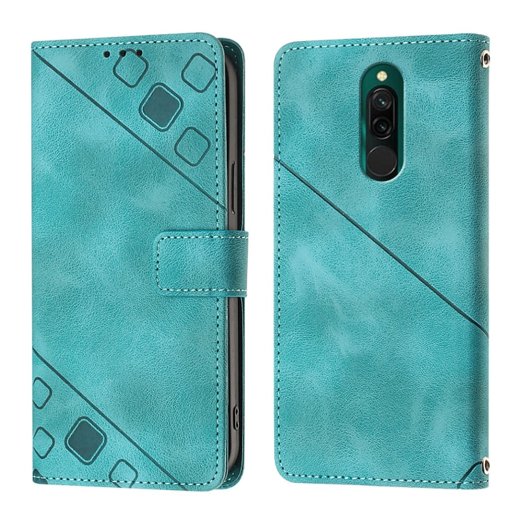 For Xiaomi Redmi 8 / Redmi 8A Skin Feel Embossed Leather Phone Case