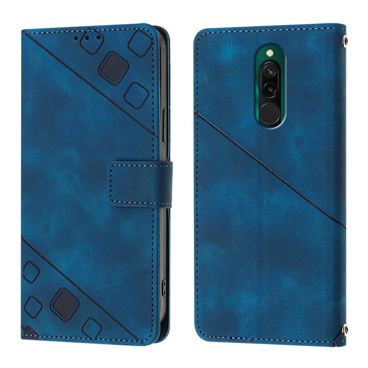 For Xiaomi Redmi 8 / Redmi 8A Skin Feel Embossed Leather Phone Case