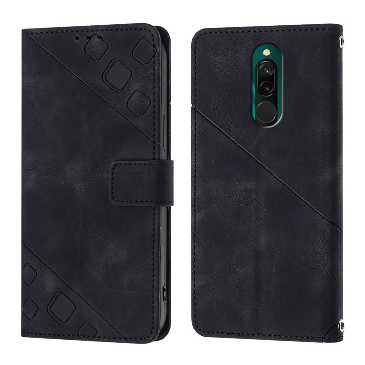 For Xiaomi Redmi 8 / Redmi 8A Skin Feel Embossed Leather Phone Case