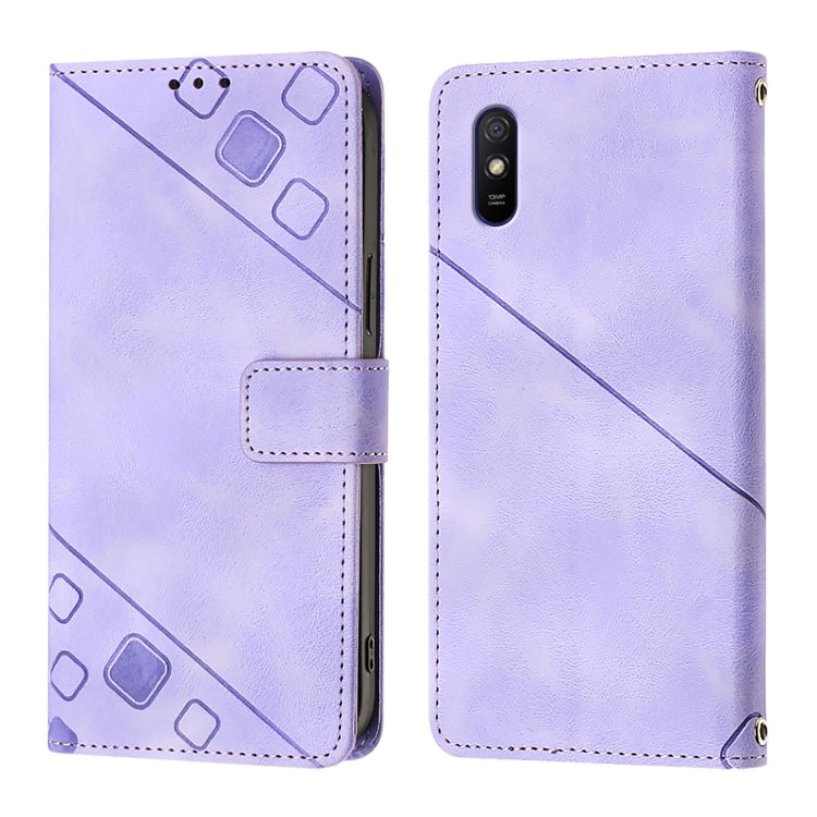 For Xiaomi Redmi 9A / 9i / 9AT Skin Feel Embossed Leather Phone Case