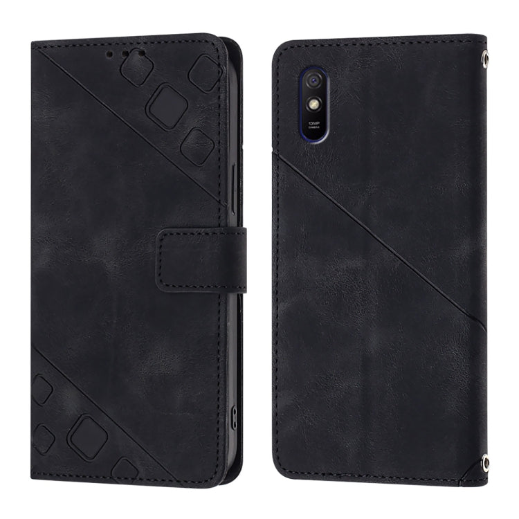 For Xiaomi Redmi 9A / 9i / 9AT Skin Feel Embossed Leather Phone Case