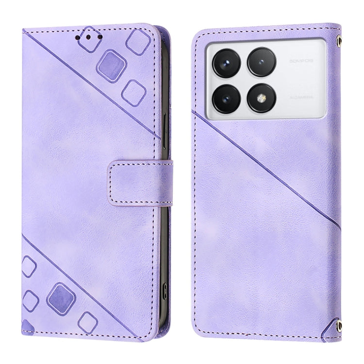 For Xiaomi Redmi K70 / K70 Pro Skin Feel Embossed Leather Phone Case