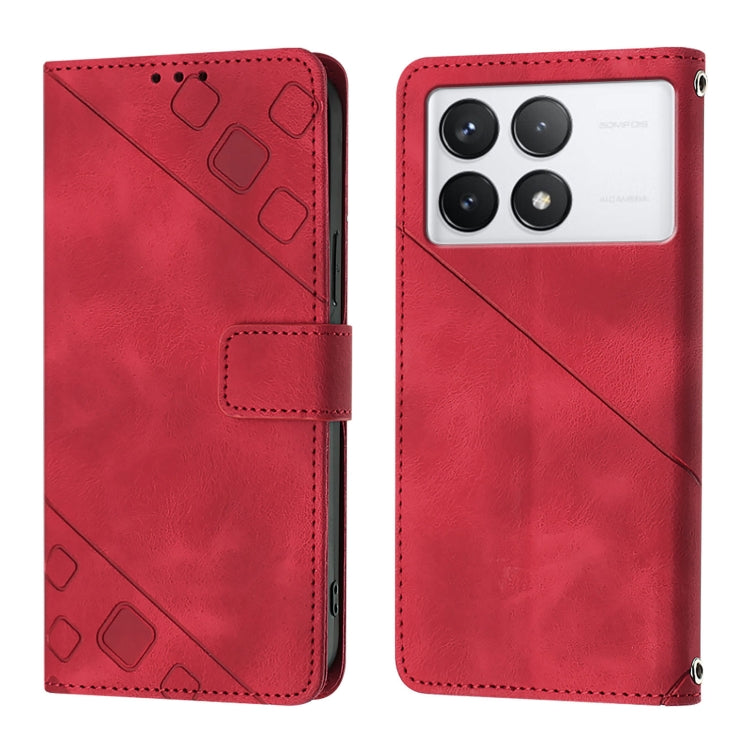 For Xiaomi Redmi K70 / K70 Pro Skin Feel Embossed Leather Phone Case