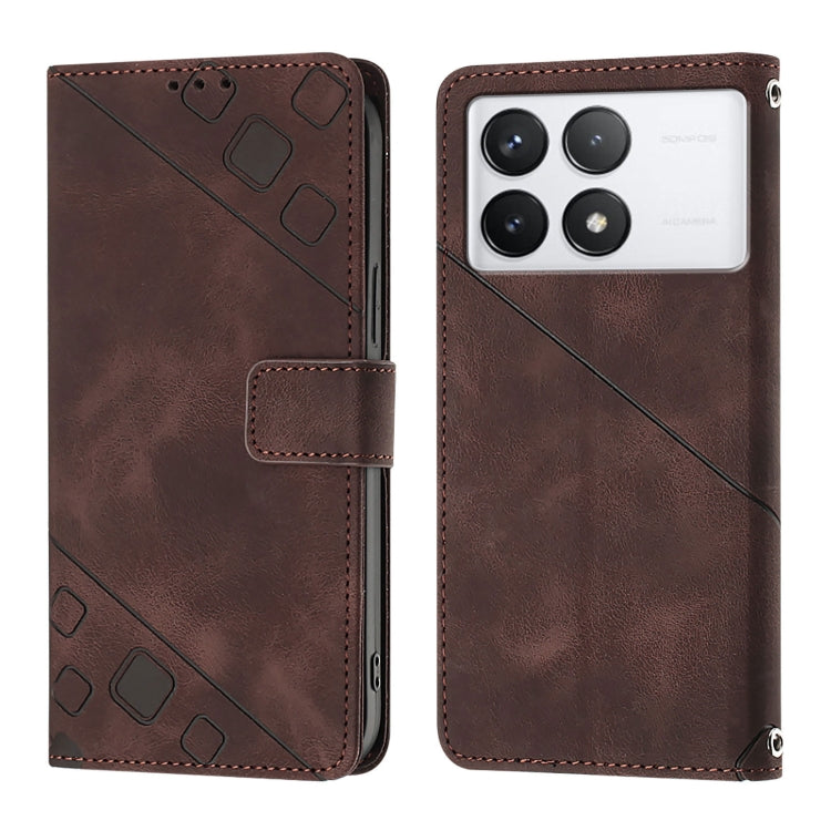 For Xiaomi Redmi K70 / K70 Pro Skin Feel Embossed Leather Phone Case