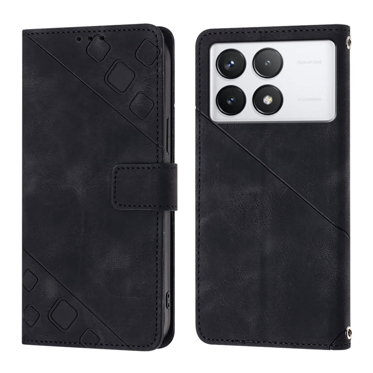 For Xiaomi Redmi K70 / K70 Pro Skin Feel Embossed Leather Phone Case