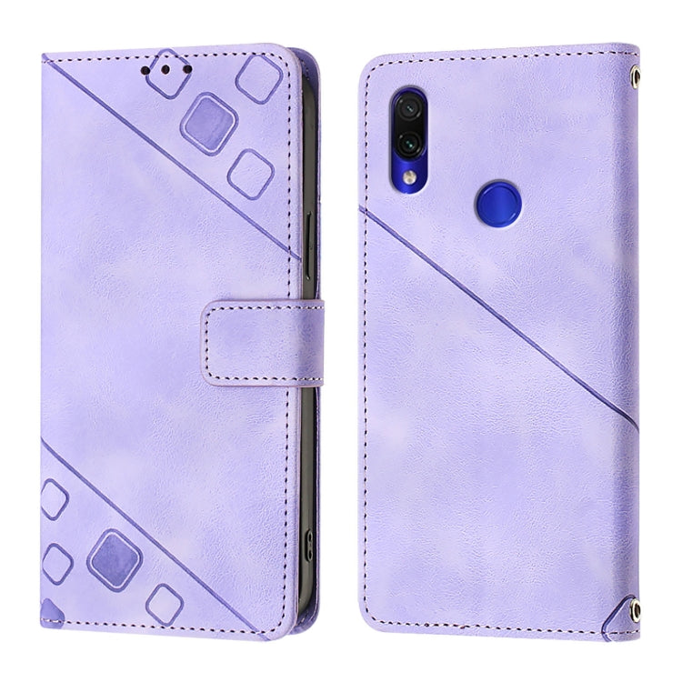 For Xiaomi Redmi Note 7 / Note 7 Pro Skin Feel Embossed Leather Phone Case
