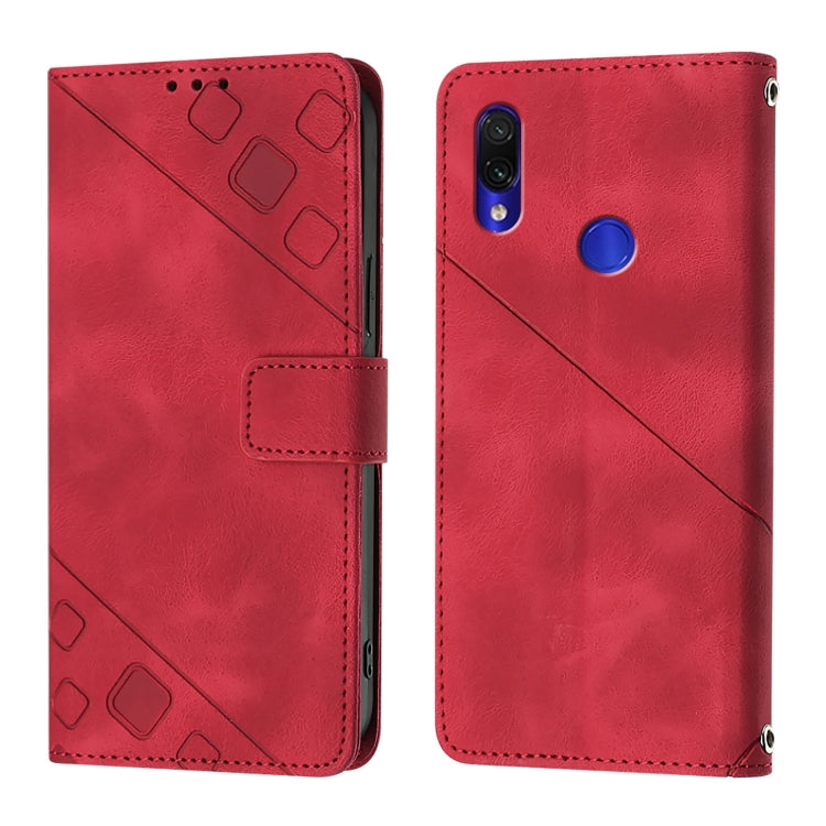 For Xiaomi Redmi Note 7 / Note 7 Pro Skin Feel Embossed Leather Phone Case