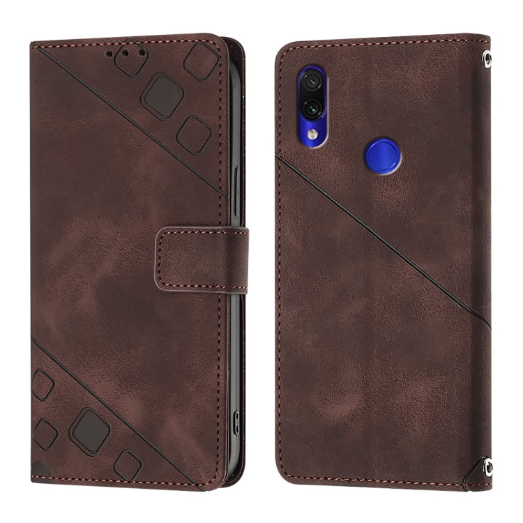 For Xiaomi Redmi Note 7 / Note 7 Pro Skin Feel Embossed Leather Phone Case
