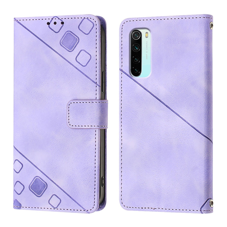 For Xiaomi Redmi Note 8 Skin Feel Embossed Leather Phone Case
