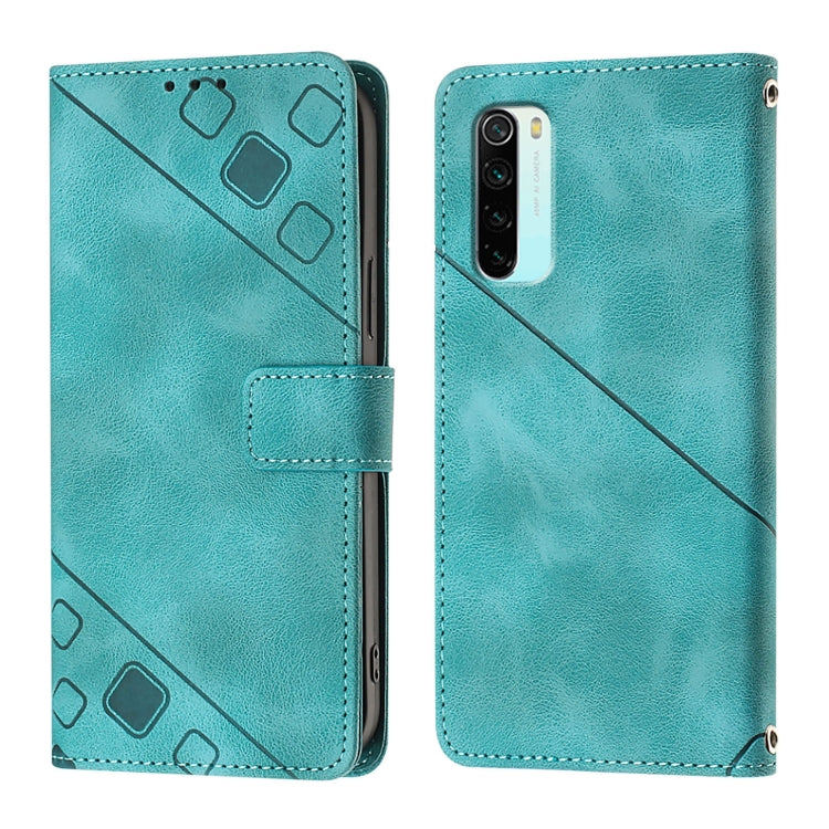 For Xiaomi Redmi Note 8 Skin Feel Embossed Leather Phone Case
