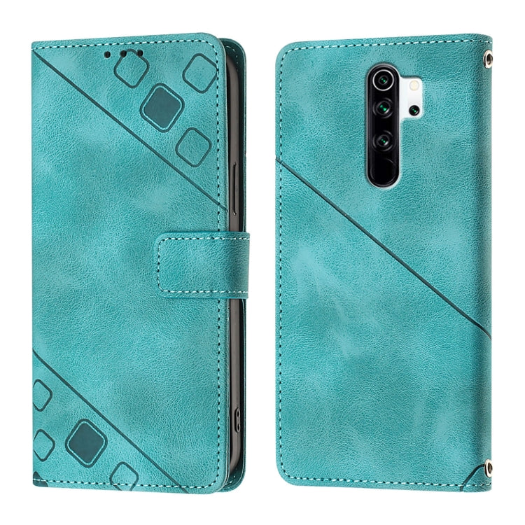 For Xiaomi Redmi Note 8 Pro Skin Feel Embossed Leather Phone Case