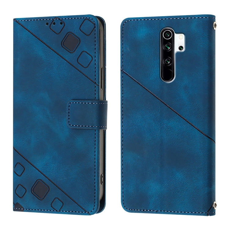 For Xiaomi Redmi Note 8 Pro Skin Feel Embossed Leather Phone Case