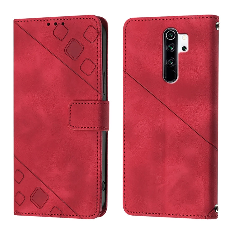 For Xiaomi Redmi Note 8 Pro Skin Feel Embossed Leather Phone Case