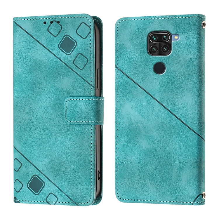For Xiaomi Redmi Note 9 4G / Redmi 10X 4G Skin Feel Embossed Leather Phone Case