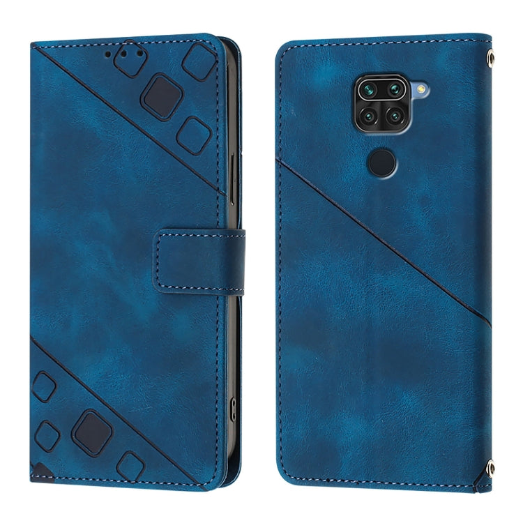 For Xiaomi Redmi Note 9 4G / Redmi 10X 4G Skin Feel Embossed Leather Phone Case