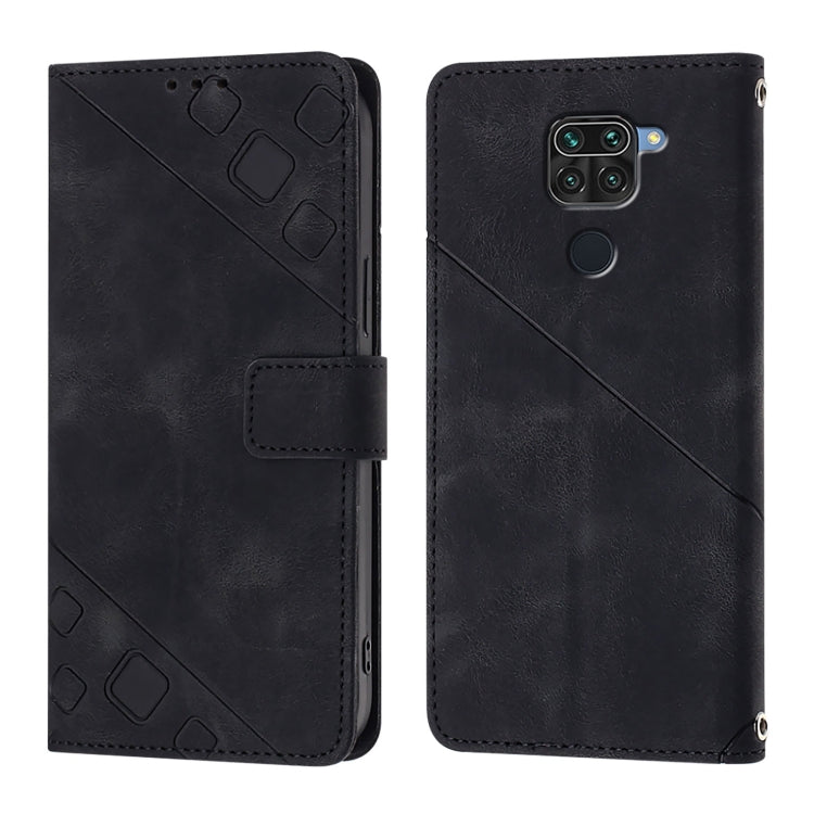 For Xiaomi Redmi Note 9 4G / Redmi 10X 4G Skin Feel Embossed Leather Phone Case