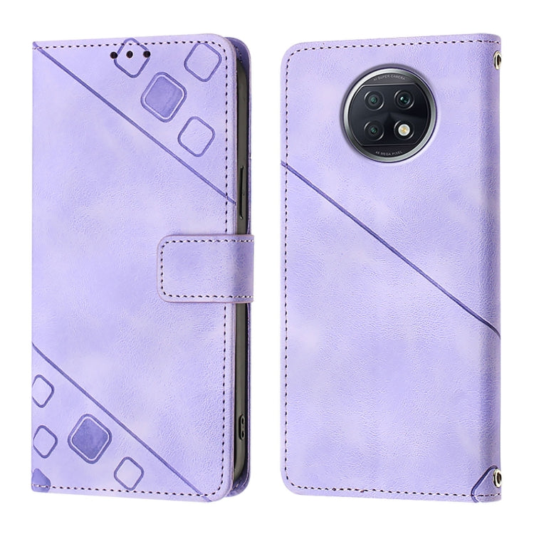 For Xiaomi Redmi Note 9T Global Skin Feel Embossed Leather Phone Case