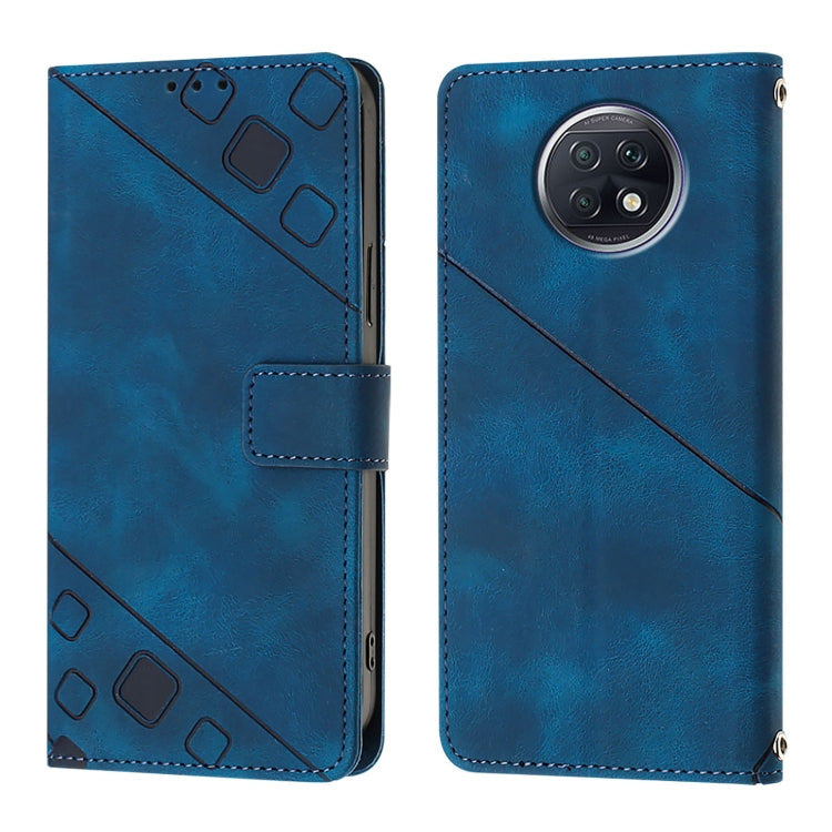 For Xiaomi Redmi Note 9T Global Skin Feel Embossed Leather Phone Case