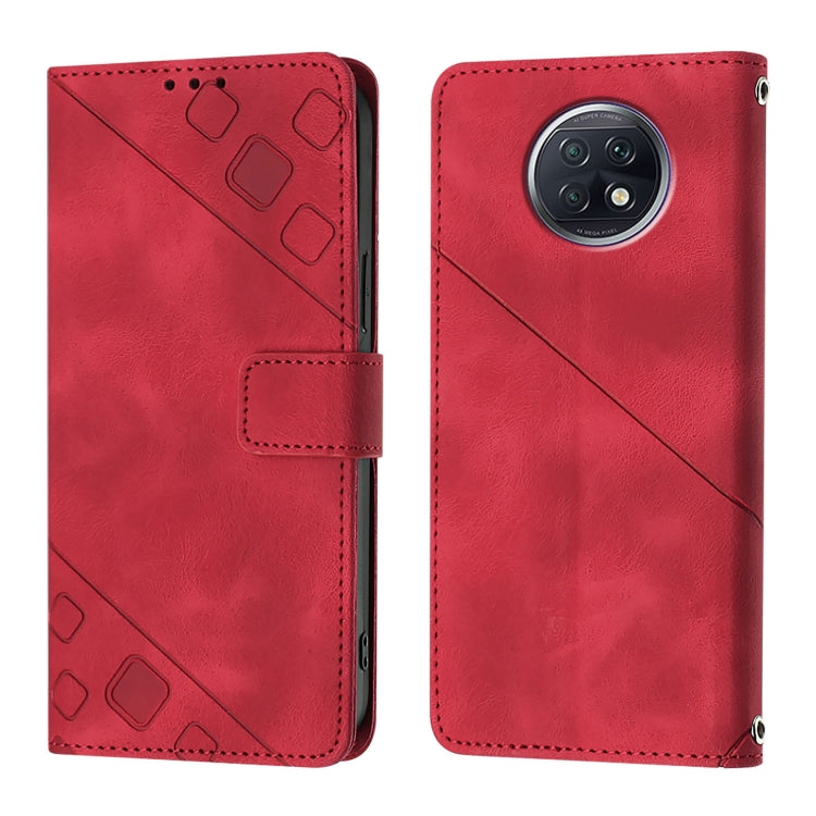 For Xiaomi Redmi Note 9T Global Skin Feel Embossed Leather Phone Case