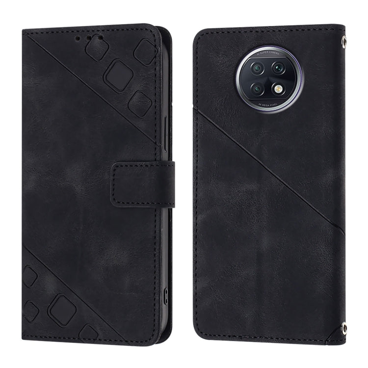 For Xiaomi Redmi Note 9T Global Skin Feel Embossed Leather Phone Case