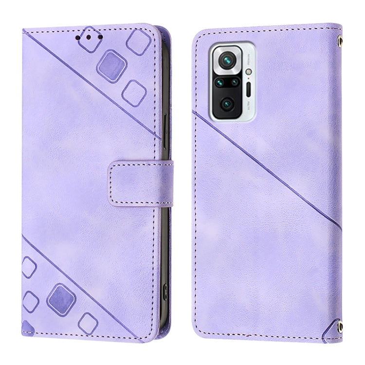 For Xiaomi Redmi Note 10 Pro 4G Skin Feel Embossed Leather Phone Case