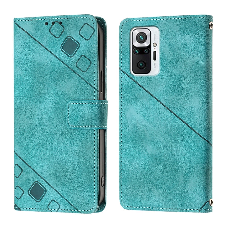 For Xiaomi Redmi Note 10 Pro 4G Skin Feel Embossed Leather Phone Case