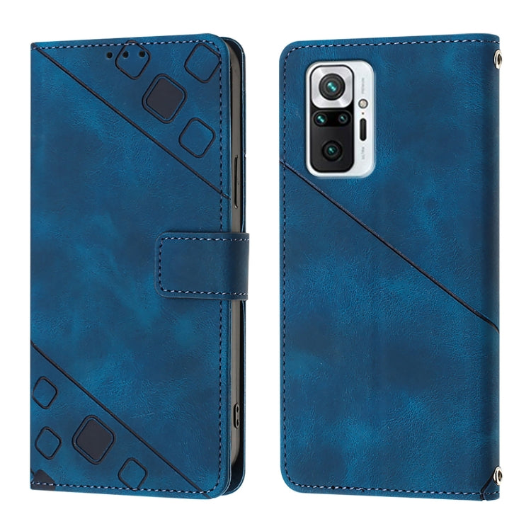 For Xiaomi Redmi Note 10 Pro 4G Skin Feel Embossed Leather Phone Case