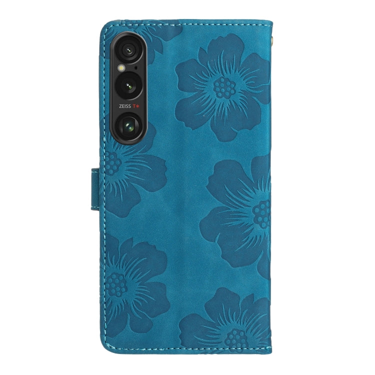 For Sony Xperia 1 VI Flower Embossing Pattern Leather Phone Case
