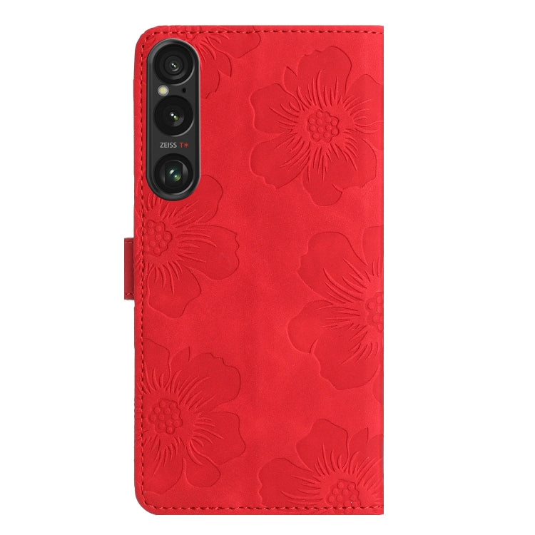 For Sony Xperia 1 VI Flower Embossing Pattern Leather Phone Case