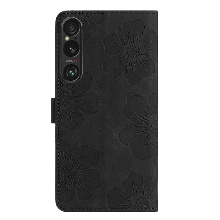 For Sony Xperia 1 VI Flower Embossing Pattern Leather Phone Case