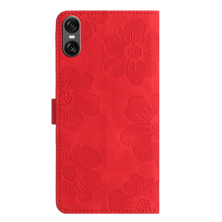 For Sony Xperia 10 VI Flower Embossing Pattern Leather Phone Case
