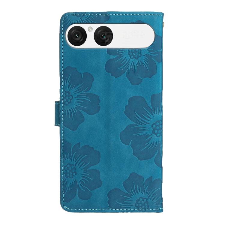 For Sony Xperia 10 VII Flower Embossing Pattern Leather Phone Case