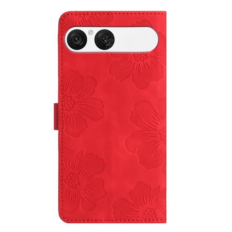 For Sony Xperia 10 VII Flower Embossing Pattern Leather Phone Case