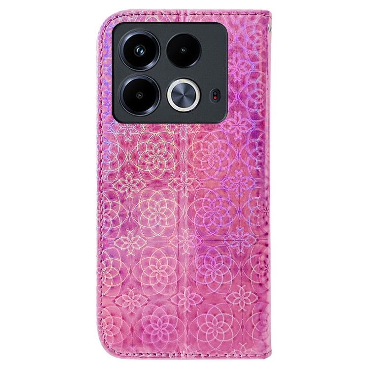 For Infinix Note 40 4G Colorful Magnetic Buckle Leather Phone Case