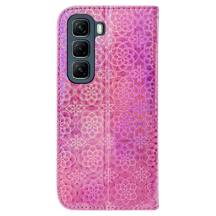 For Infinix Hot 50 5G Colorful Magnetic Buckle Leather Phone Case