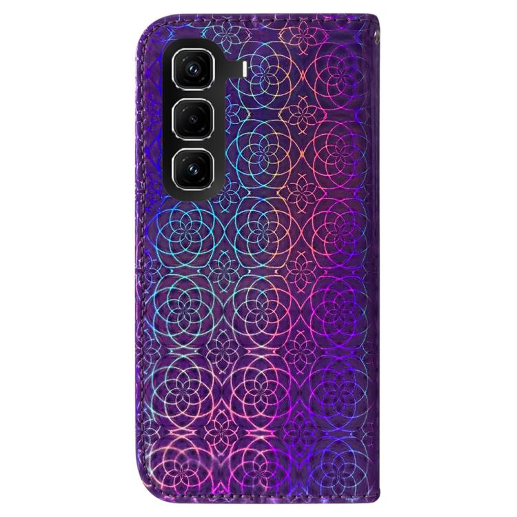 For Infinix Hot 50 Pro 4G Colorful Magnetic Buckle Leather Phone Case