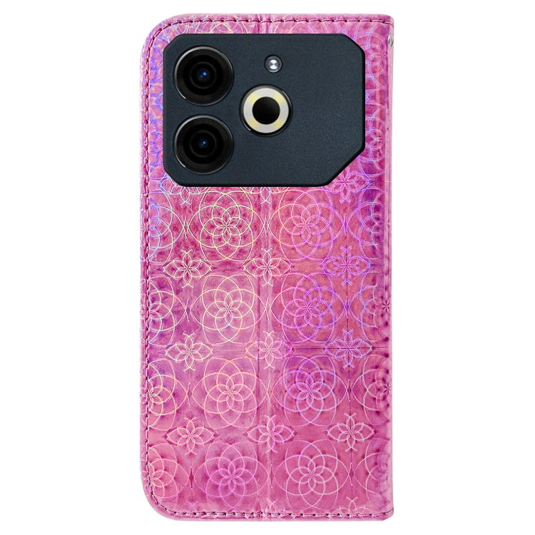 For Tecno Pova 6 Neo Colorful Magnetic Buckle Leather Phone Case