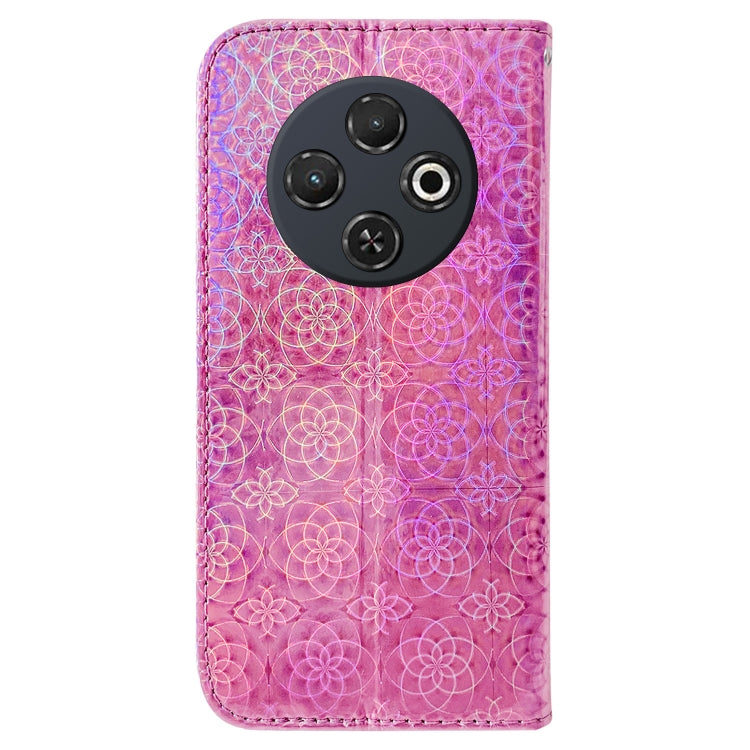 For Tecno Spark 30C Colorful Magnetic Buckle Leather Phone Case