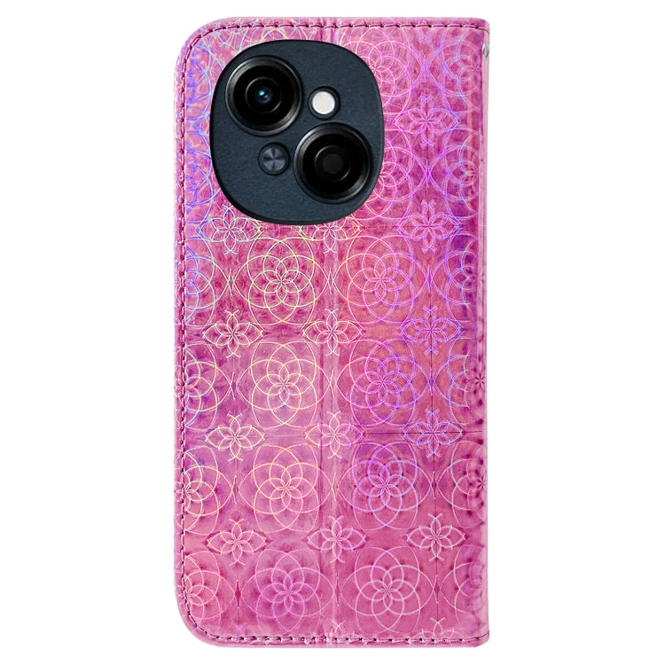 For Tecno Spark Go 1 / Pop 9 Pro Colorful Magnetic Buckle Leather Phone Case