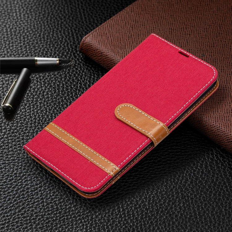For LG K61 Denim Texture Horizontal Flip Leather Case with Holder & Card Slots & Wallet & Lanyard