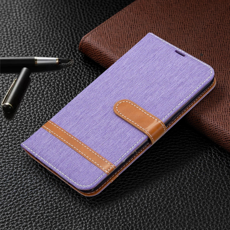 For LG K61 Denim Texture Horizontal Flip Leather Case with Holder & Card Slots & Wallet & Lanyard