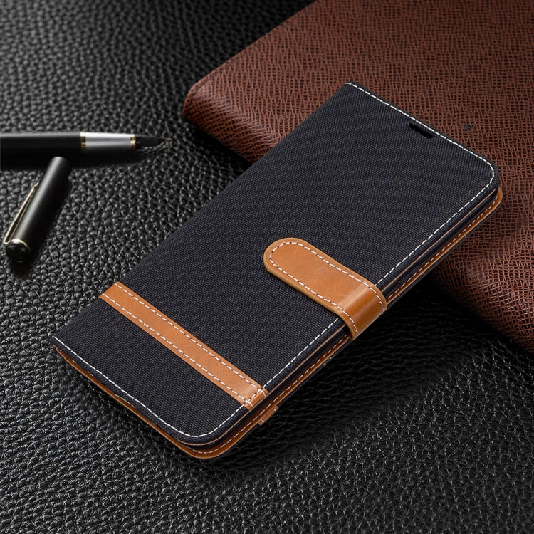 For LG K61 Denim Texture Horizontal Flip Leather Case with Holder & Card Slots & Wallet & Lanyard