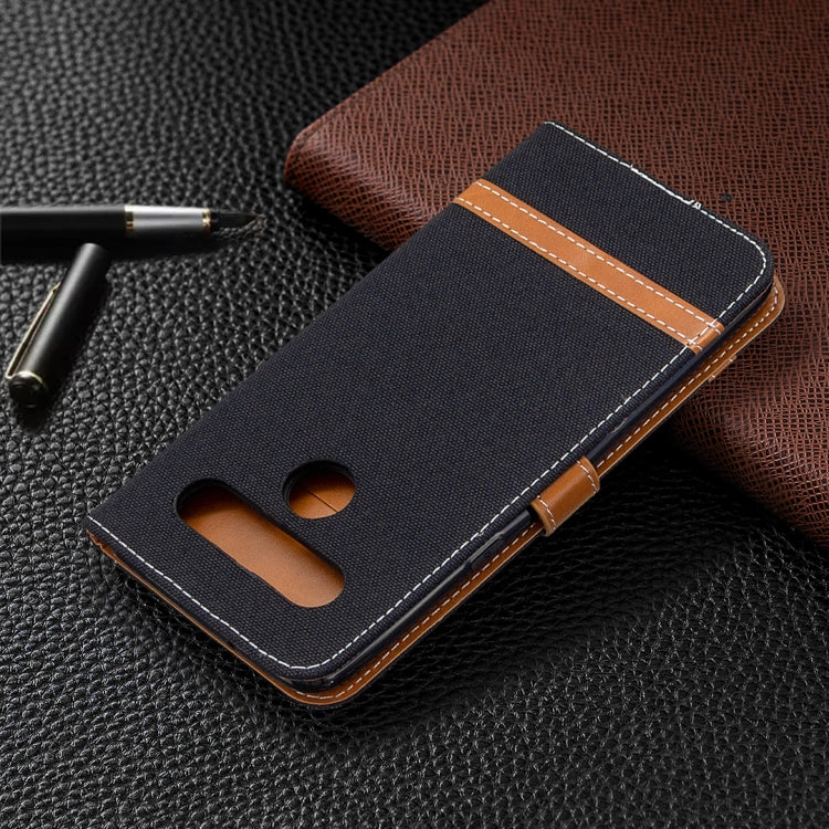 For LG K61 Denim Texture Horizontal Flip Leather Case with Holder & Card Slots & Wallet & Lanyard
