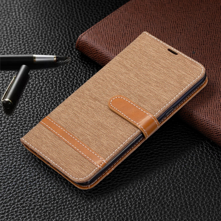 For LG K61 Denim Texture Horizontal Flip Leather Case with Holder & Card Slots & Wallet & Lanyard